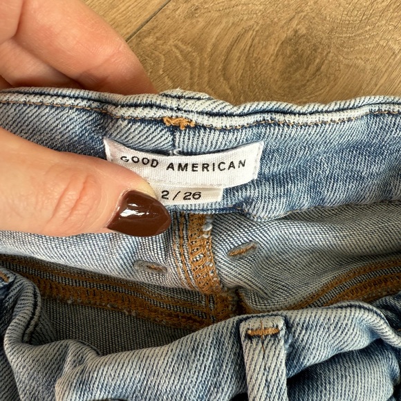 Women's Light Blue Distressed Jeans - Picture 2 of 3